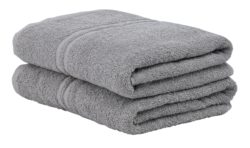 ColourMatch - Pair of Bath - Towels - Flint Grey
